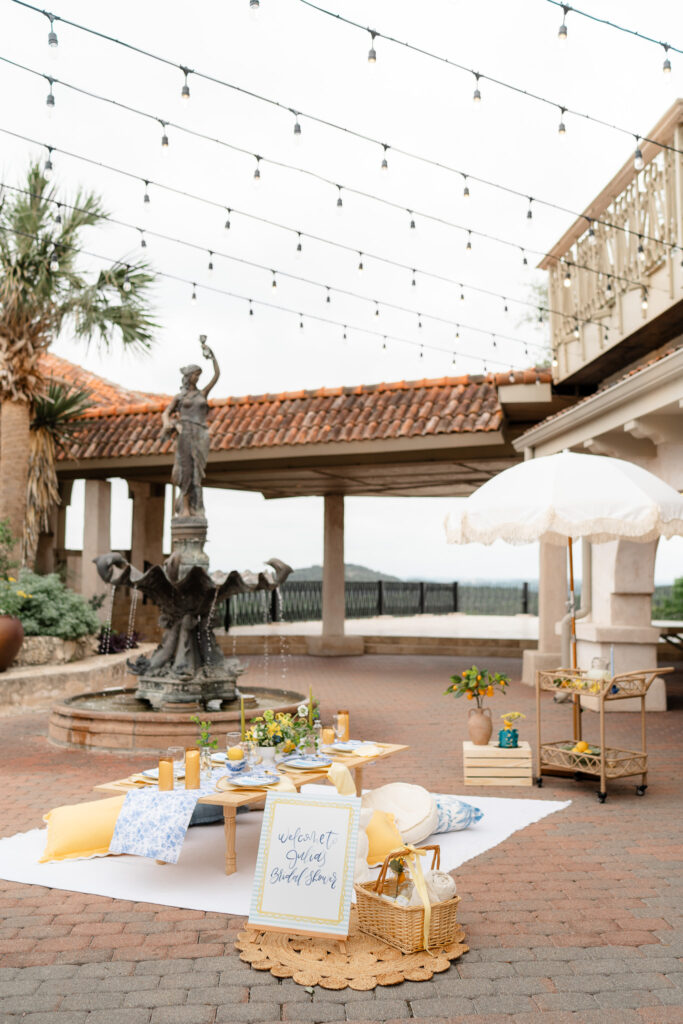 bridal shower at villa Antonia