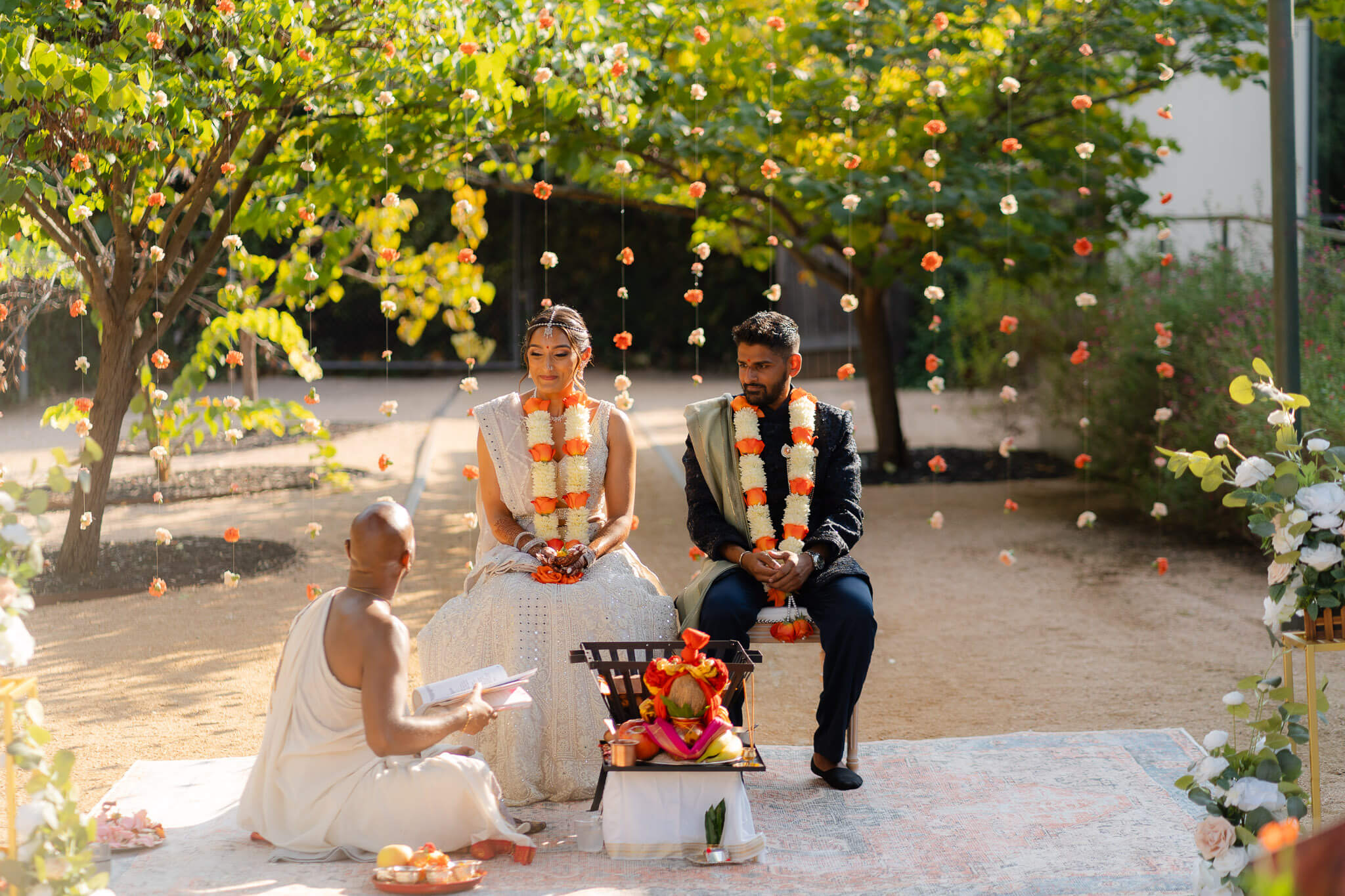Wedding ceremony at one of Central Texas wedding venues, Springdale station