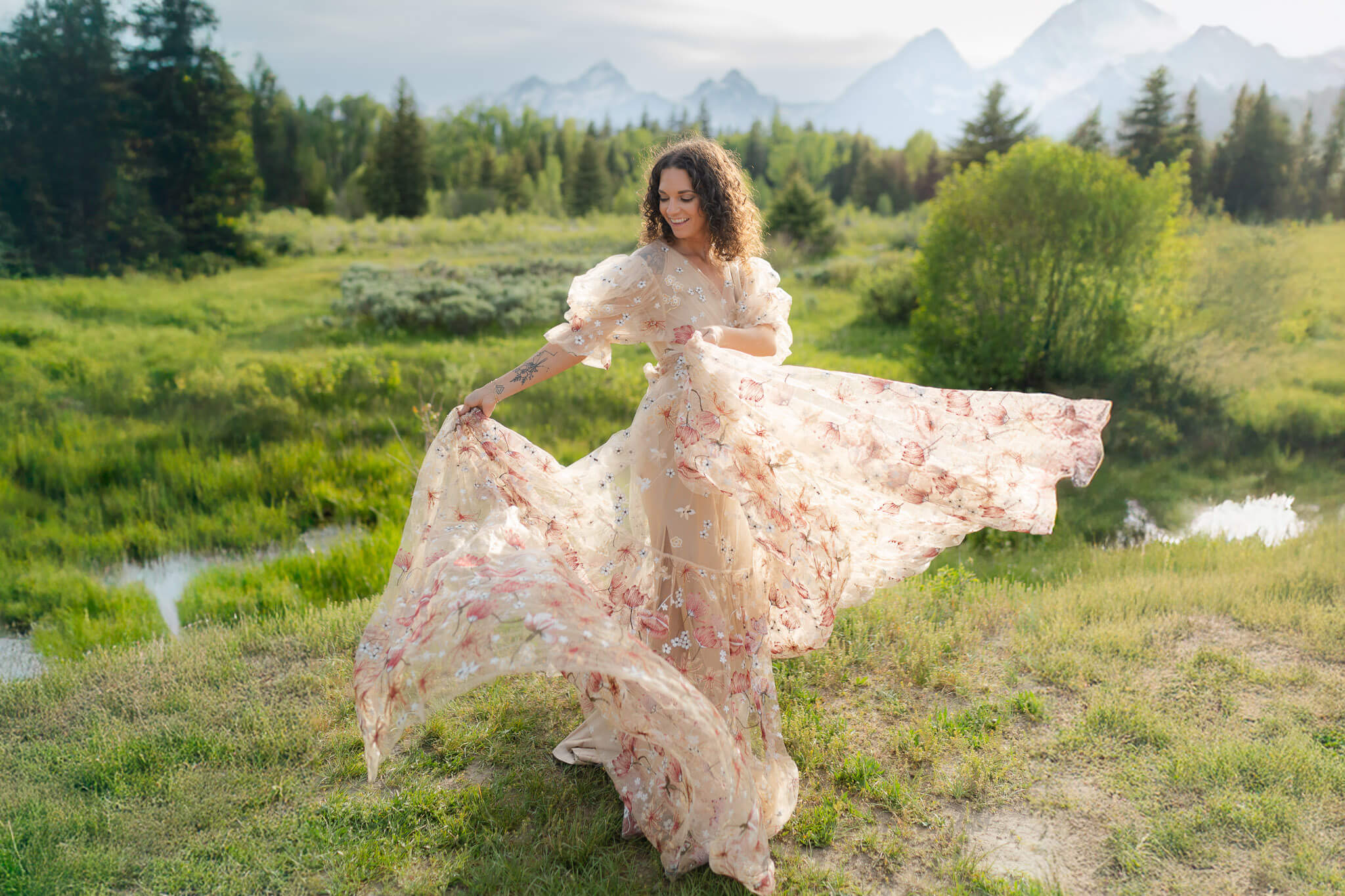 Whimsical dresses make a fun elopement outfit option