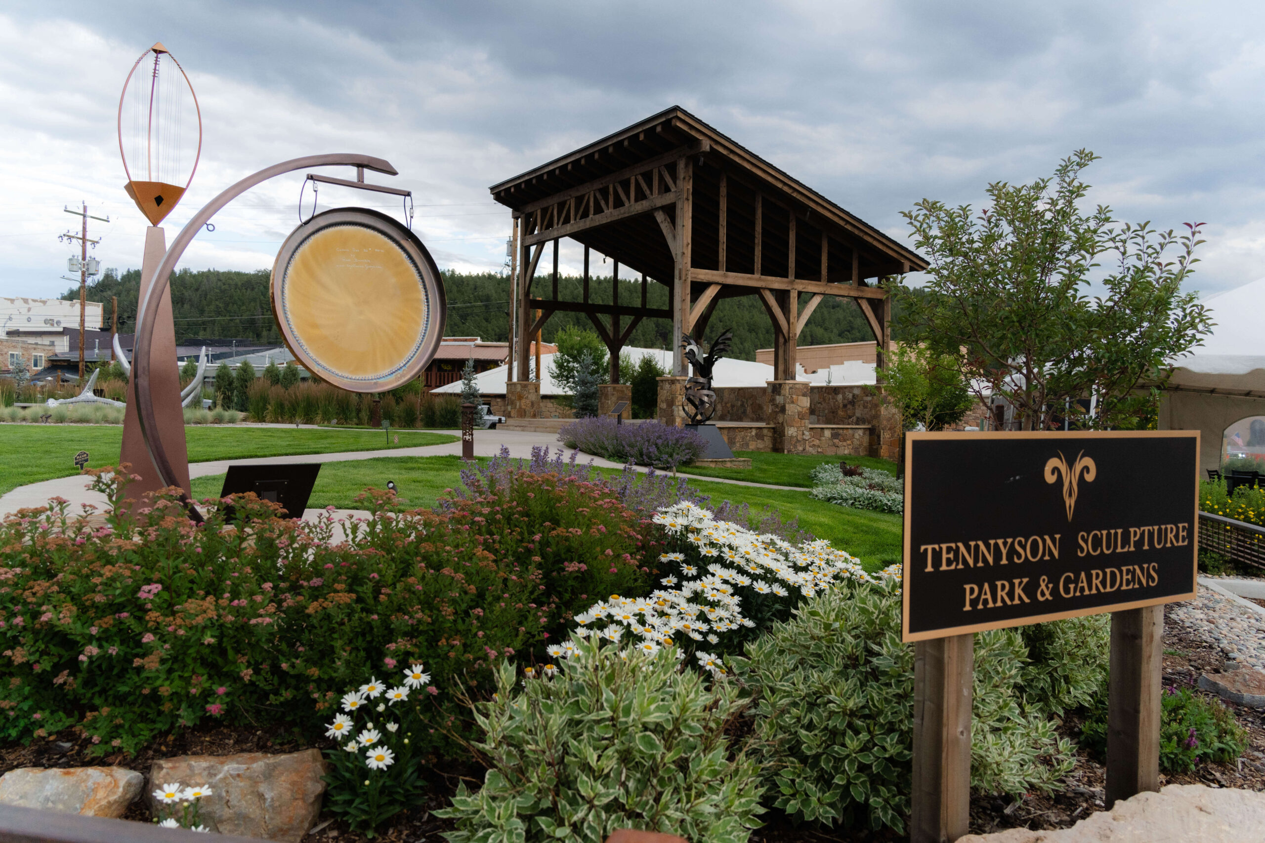 the Downtown sculpture garden makes for a fun stop after your Pagosa Springs Elopement