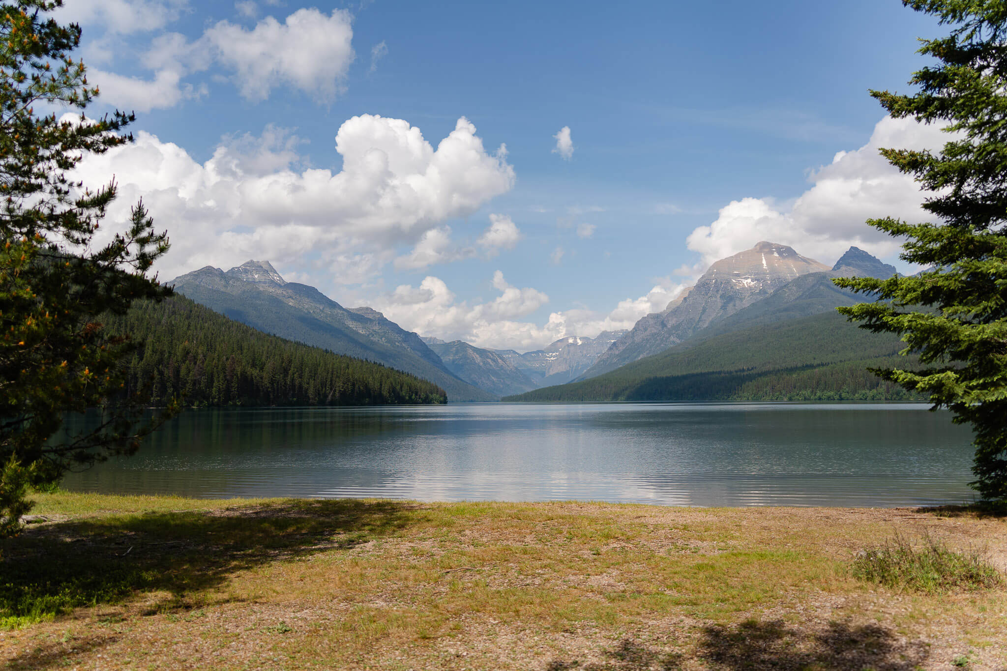 Quiet mountain lake