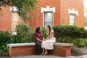 Downtown Bryan Texas engagement photos