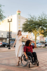 Downtown Bryan Texas engagement photos