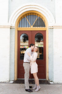 Downtown Bastrop Texas engagement photos