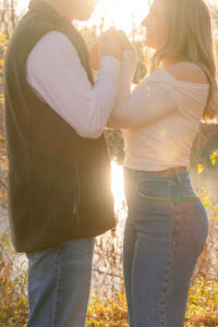 Downtown Bastrop Texas engagement photos