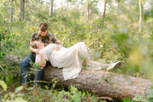 Forest themed Texas engagement photos