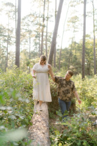 Sam Houston Forest Texas engagement photos